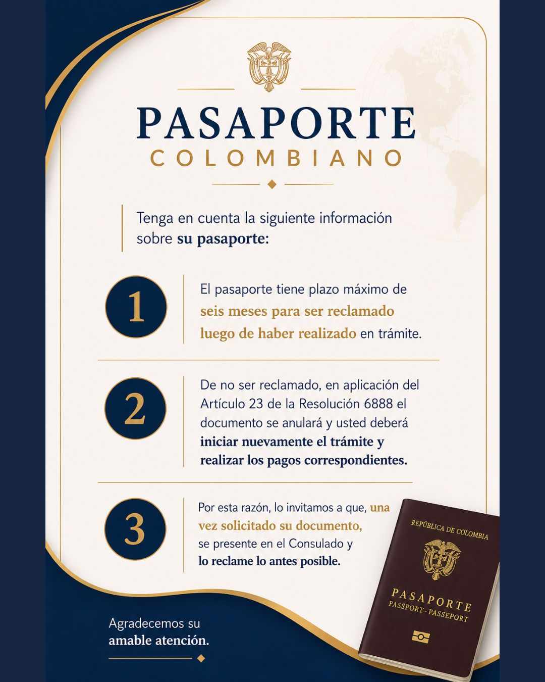 Información sobre pasaporte