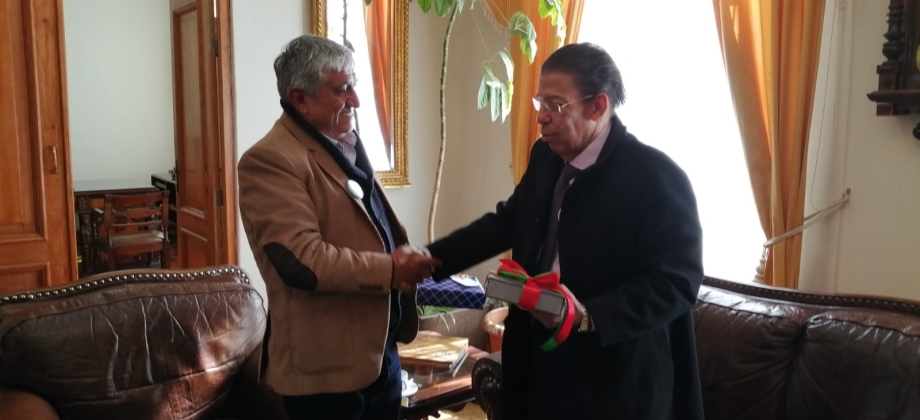 El Embajador Aníbal Ariza sostuvo reunión con el Alcalde de la Paz, Iván Arias