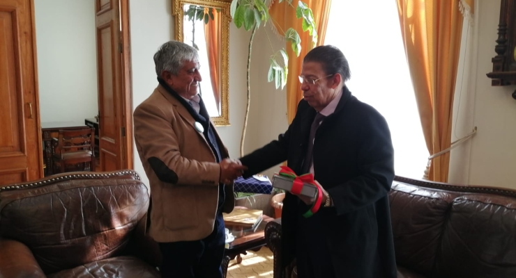 El Embajador Aníbal Ariza sostuvo reunión con el Alcalde de la Paz, Iván Arias