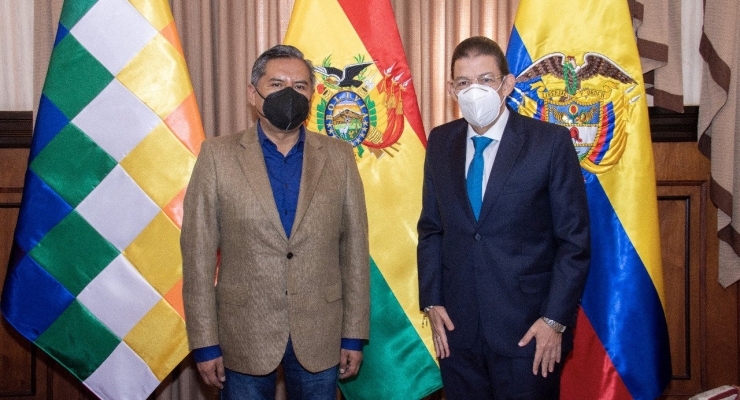Embajador Aníbal José Ariza Orozco sostuvo reunión con el Canciller boliviano, Rogelio Mayta Mayta
